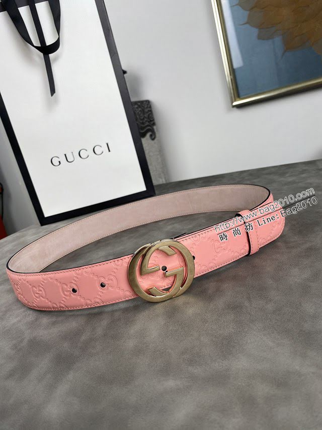 Gucci經典皮帶 古奇雙G板扣腰帶  jjp1336